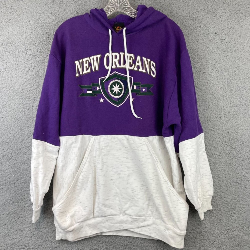 Vintage New Orleans Graphic Pullover Sweatshirt Men's L-XL